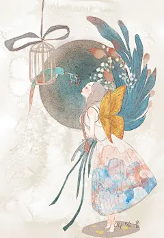 翅-哈鲁_ 少女,小清新 
