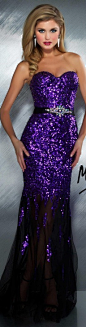 Mac Duggal couture dress purple #strapless #long #formal #dress #glitter  MAC DUGGAL PROM STYLE 85145M
