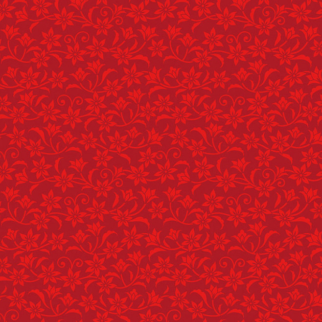 古典中国风红色花纹背景矢量素材