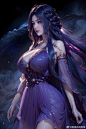 紫色烟花女神 紫灵 国漫女神 ​​​​