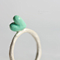 代购 西班牙原创设计师SarahR 手工纯银戒指 圣诞表白 薄荷绿的爱 倾心 新款 2013 正品