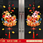2023兔年窗花春节玻璃贴纸过年福字门贴布置元旦新年装饰品橱窗贴-tmall.com天猫