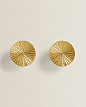 Image 1 of the product ROUND GOLD DOOR KNOB (PACK OF 2)