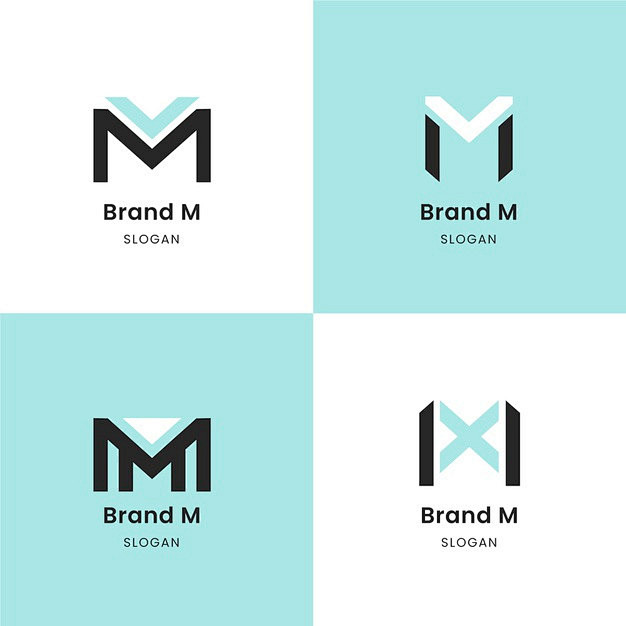 m 字母logo标志矢量图素材