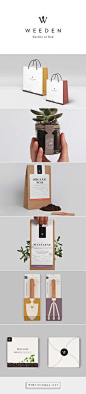 Weeden packaging branding on Behance by Florence Libbrecht curated by Packaging Diva PD. A Brooklyn based brand of “inside gardening” looking for creating and owning terrariums and plants.