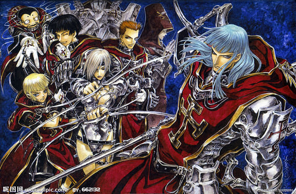 【贴图】《圣魔之血 Trinity Blood》小说插画（巴洛克吸血鬼）_月上梢头吧_百度贴吧