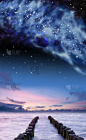 天空,垂直画幅,夜晚,无人,符号,星云,阴影,偏远的,户外,超自然