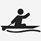 皮划艇运动娱乐图标_88ICON https://88icon.com 皮划艇 运动 娱乐 划桨运动 户外 休闲 露营
