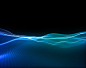 3d render of a modern technology background with flowing particles Free Photo