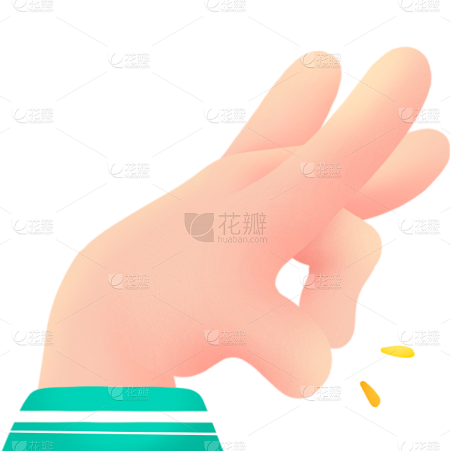 伪3D手势及表情套系-兰花指