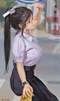 Anime 1199x2026 anime girls school uniform anime schoolgirl