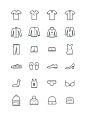 24枚服饰图标，AI源文件