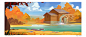 cartoon game mobilegame environment gameart concept
