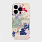 来自网络复古花朵拼接适用iPhone16promax苹果14小米15新款mate70华为p70nova13荣耀200手机壳opporeno13软壳vivox100