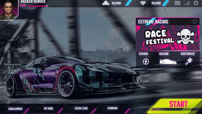car game ui car game ui ux car racing game car racing game ui ux car ...
