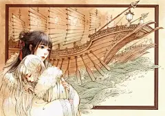 【古风】唯美《半面妆》插画，有些容颜望一眼便终身思念_【快资讯】
