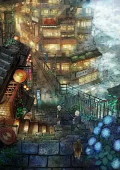 【古图专帖】——『手绘系列』——风景、楼阁、宫殿等各种场景_古风图片吧_百度贴吧