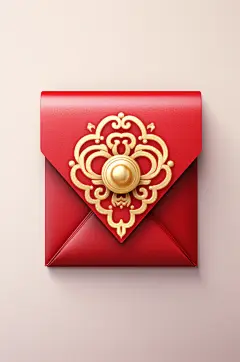 AI数字艺术中国风新年春节立体红包元素