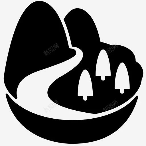 山乡村自然图标高清素材 乡村 山 户外 树木 河流 溪流 自然 icon 标识 标志 UI图标 设计图片 免费下载 页面网页 平面电商 创意 ...