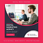 Premium PSD | Digital agency marketing square social media post