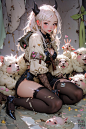 Another fluffy sheep for @AngelRaeAI & @OrchidOceanArt  #AIart #AIイラスト #aigirls httpst