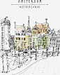 荷兰城市插画高清素材 城市 城镇 建筑 手绘房屋 荷兰 荷兰城市插画 都市 高楼 免抠png 设计图片 免费下载