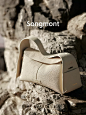 Songmont挂耳系列屋檐包小号设计师款头层牛皮通勤手提斜挎hobo包-tmall.com天猫