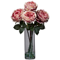 The Rose is beauty and elegance personified. And that's exactly what you'll sense when you gaze upon this striking 5 bloom bouquet. Strong, green stems (r...