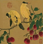 宋《桑果山鸟图》绢本设色，纵25.5cm，横24.8cm
宋代是中国工笔花鸟画辉煌灿烂的黄金时期。
作为这一时期的主流，
花鸟画家们强调深入生活，注重写生。