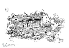 花心轻触窈窕采集到钢笔画