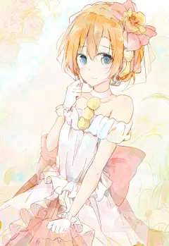 『沫沫』动漫原创 插画手绘 二次元 少女 唯美 萌 love live