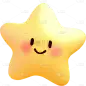 装饰通用3D拟人星星元素素材