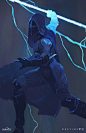 Destiny 2 Arc Character Illustrations, Ryan DeMita : These are Destiny 2 character illustrations that were used in the in-game UI. Arc class.