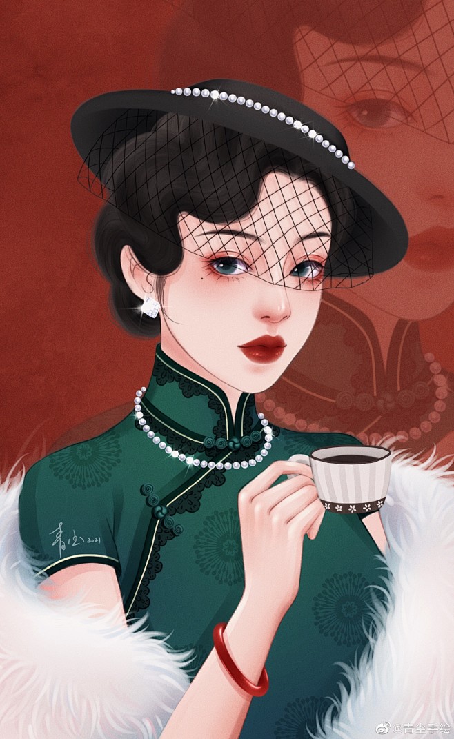 @青尘手绘 的个人主页 - 微博