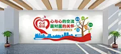 心理室心灵成长驿站谈心室心理咨询中心文化墙