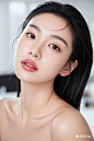 皮肤很光滑的女性模特 (3)