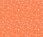 constellations - orange - ravynka - Spoonflower