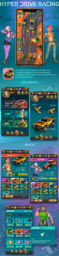 HYPER DRIVE RACING Mobile Game UI : HYPER DRIVE RACING Mobile Game Concept