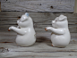 1970s Fitz Floyd Pig Salt And Pepper Shakers Pig Decor Kitchen Decor Pig Collectibles Fitz And Floyd Collectibles Pig Sign Pig Ceramics : 1970s Fitz Floyd Pig Salt And Pepper Shakers  In Good Condition as shown in pictures Marked FF Hand Painted Taiwan Pi