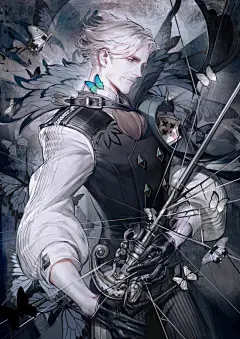一组型男帅哥人物插画作品欣赏！画技相当棒帅哥类型多种多样！