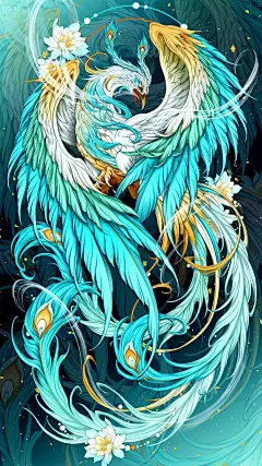 【山海经 大风】_一枚小奶熊的插画作品_涂鸦王国_原创绘画平台