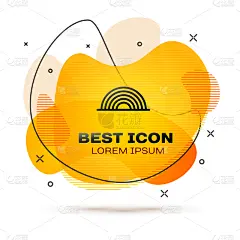 云,彩虹,分离着色,黑色,白色,图标,华丽的,天气,春天,弯曲