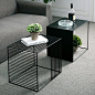 WGX Square Wrought Iron Coffee Table