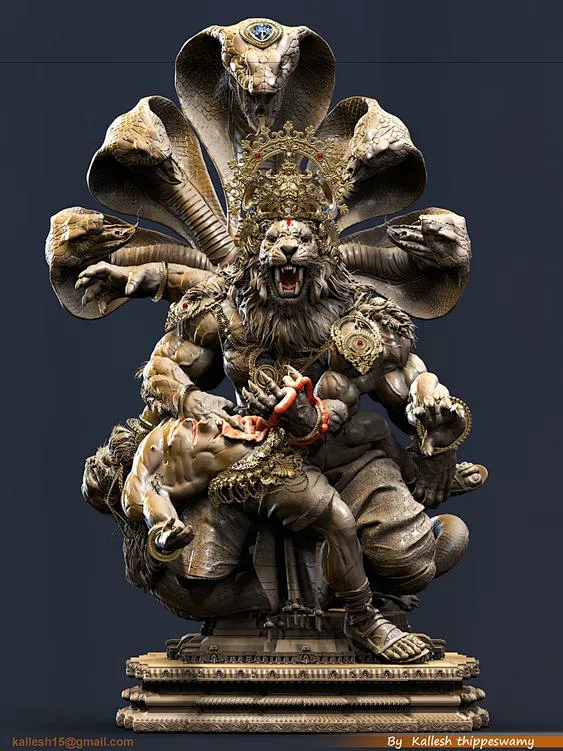 ArtStation - Narasimha Avatar, Kallesh Thippeswamy-花瓣网