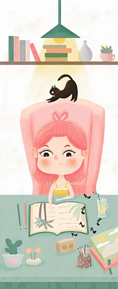 《小女孩日常》系列手机壁纸-古田路9号-品牌创意/版权保护平台