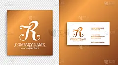 品牌名称,印有花压字品牌,矢量,初级,标志,名片,信函,商务,华丽的,字母