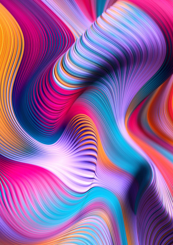 Gradient Flow Lines : Exploration of Gradient Lines-花瓣网