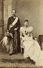 弗雷德里克八世与王后路易丝（瑞典公主）

19世纪丹麦王室成员照片