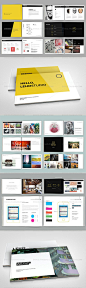 Modern Portfolio Booklet (36 pages) 企业手册画册设计模板素材-淘宝网