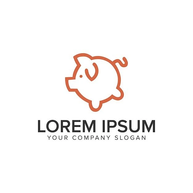 猪标志logo矢量图设计素材-花瓣网